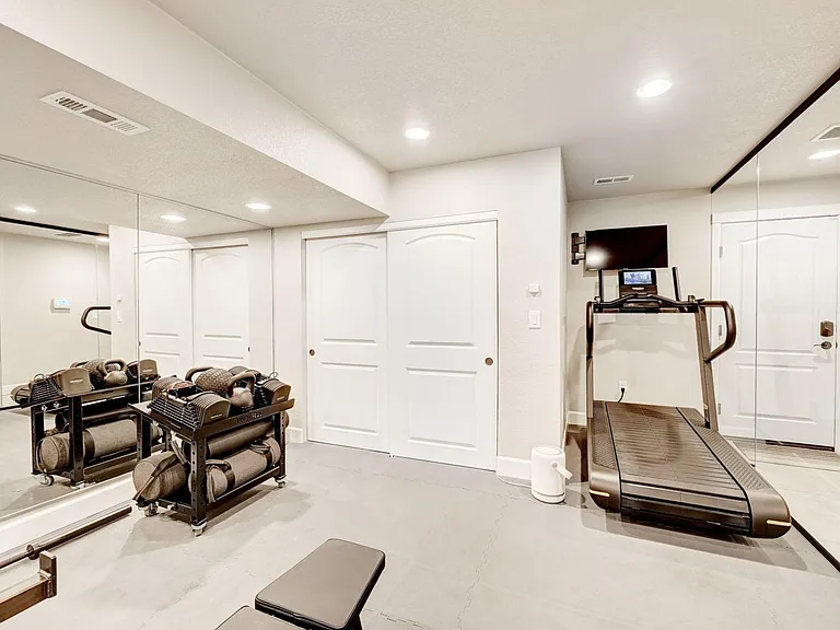 glass enclosed gym, office, or flex space!