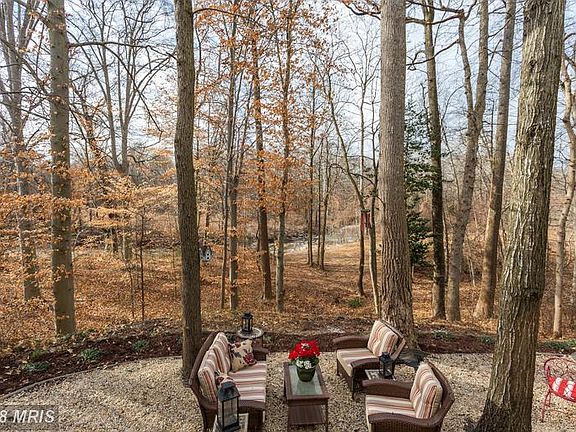 Deck and Stone Patio Seating in Shade w/Water View