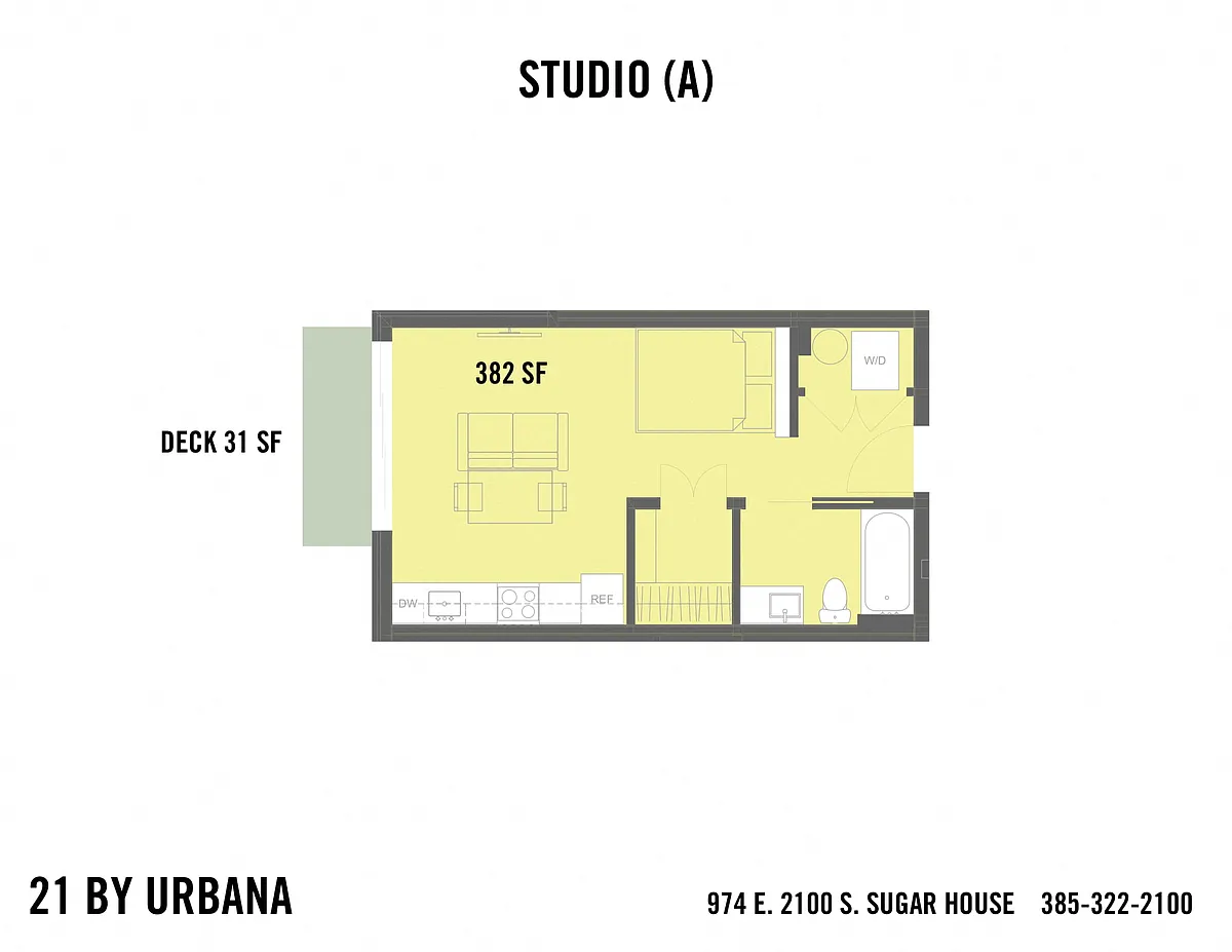 Floor plan STUDIO (21-0A)