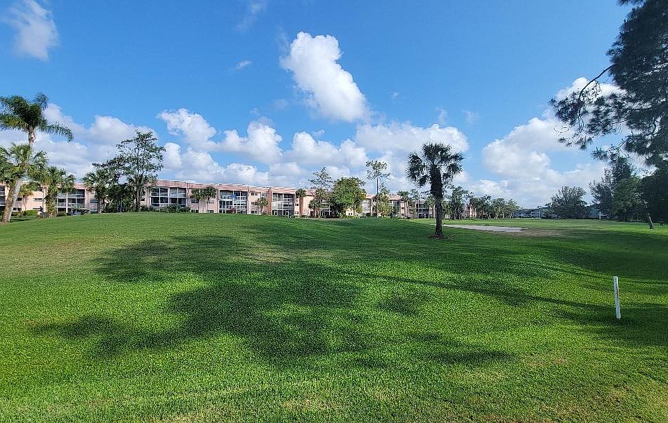 View of the golf course from patio