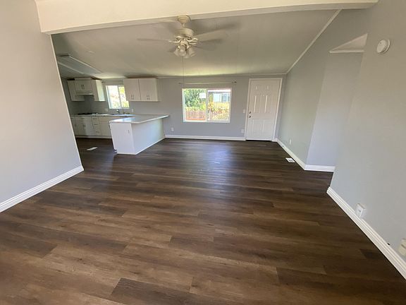 Living room showing front door