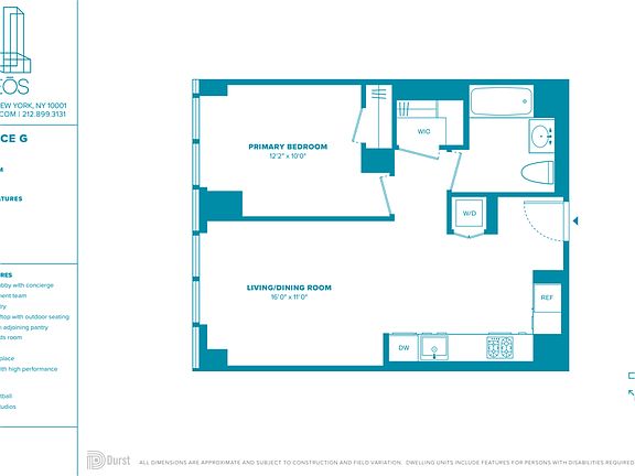 2nd image of 100 W 31st St APT 16G