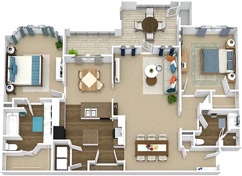 Floor plan Comal