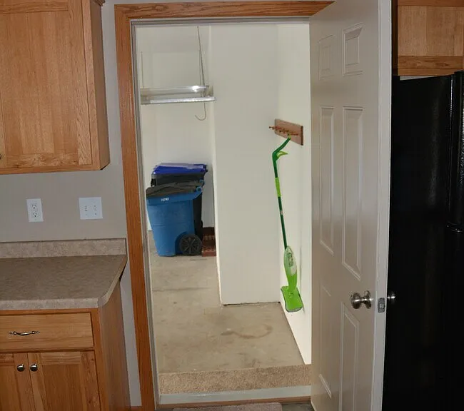 Garage access off kitchen area