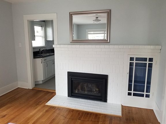 gas fireplace and mantle