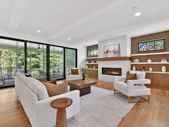 Open family room, flooded with light