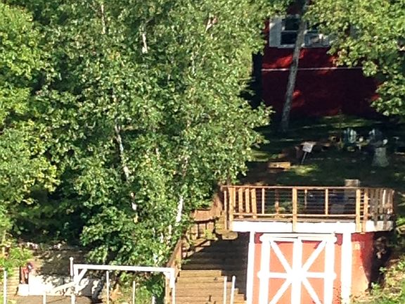 Boathouse with topside deck