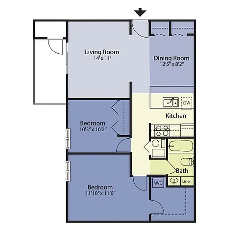 Floor plan 2x1 Ext