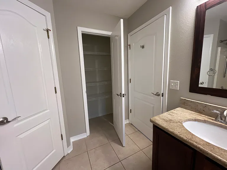 Primary Bathroom towel closet