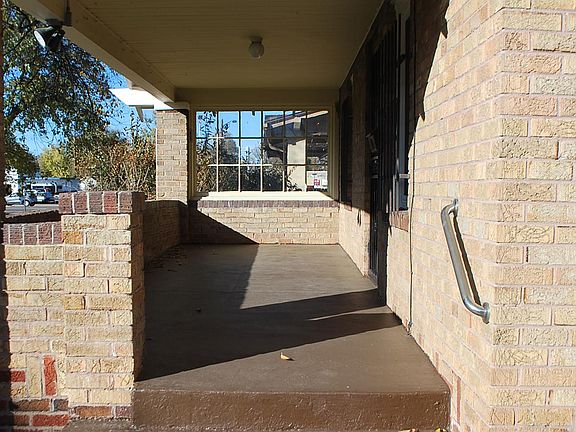 Spacious front porch