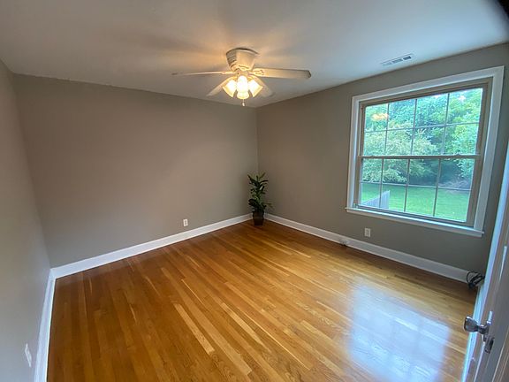 Large bedrooms with views of private back yard