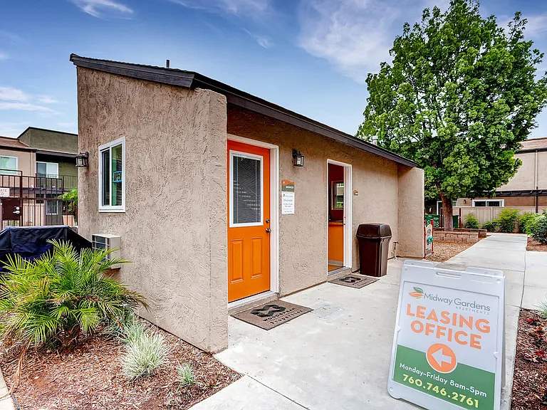 The Leasing Office at Midway Gardens Apartments