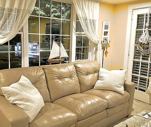 Large living room with firep
