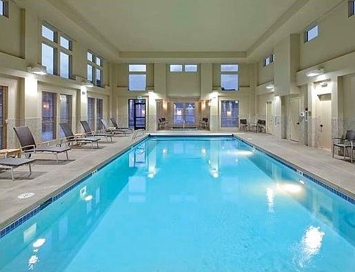Take advantage of the generous indoor swimming pool and spa.