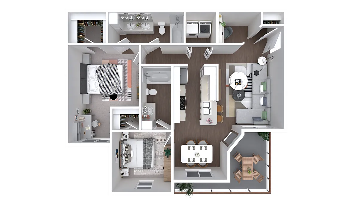 Floor plan 2X2-1157