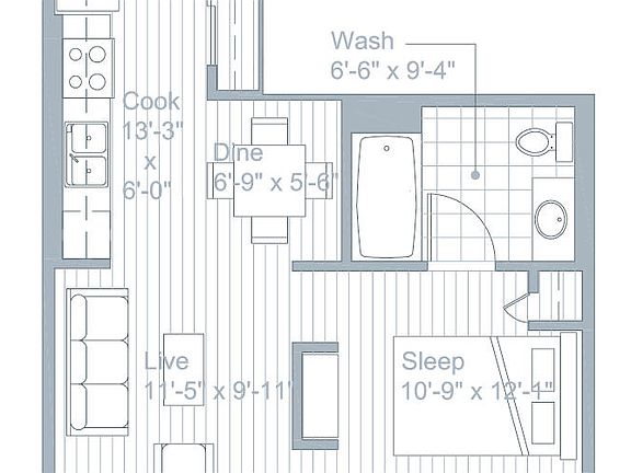 5th image of 611 S Wells St Unit 810