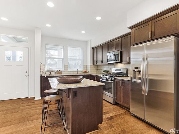 Kitchen with granite counters