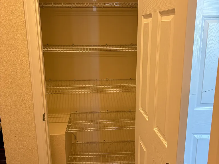 Linen closet off of the bedrooms