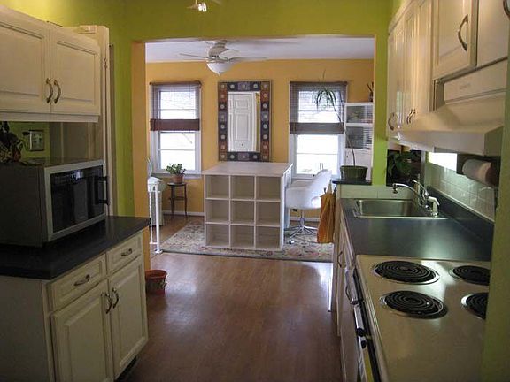 kitchen and sitting room