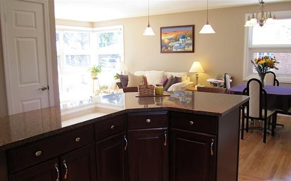 kitchen to living room view
