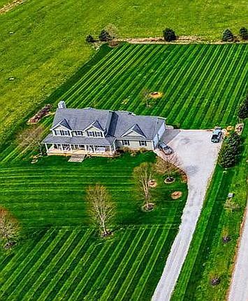 Property view from a drone.
