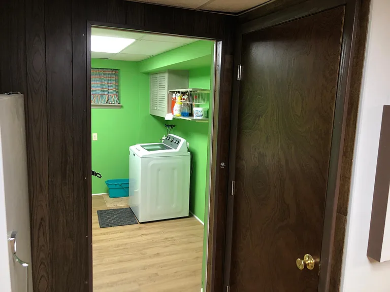 view into laundry room