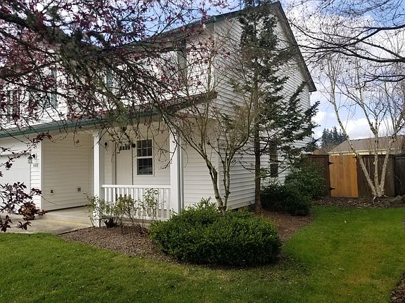 NE corner of house