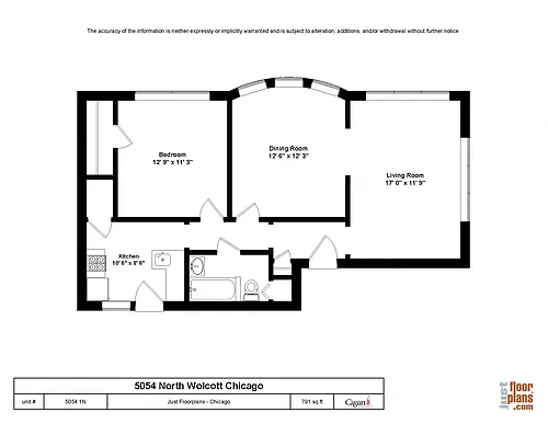 Floor plan One Bedroom