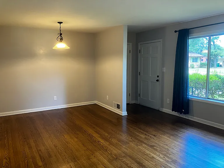 Living room and front door
