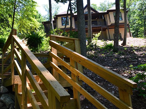 Stairs from Lake to House