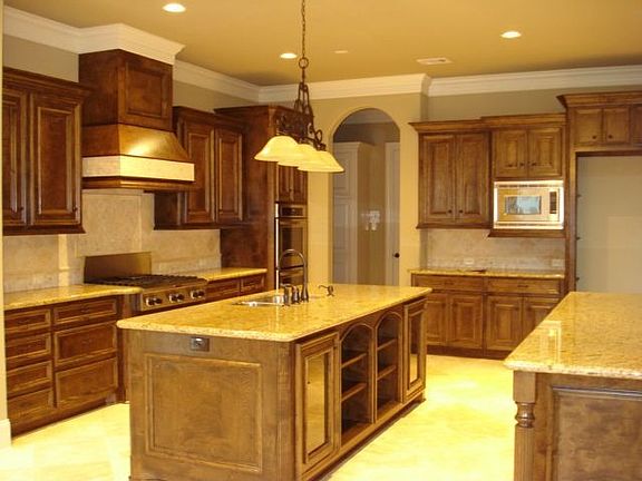 Granite kitchen opens to Great Room.