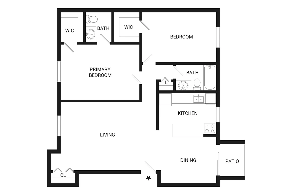 Floor plan Facade