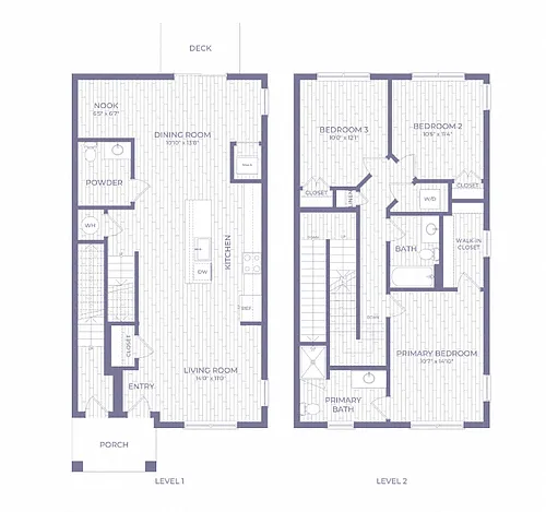 Floor plan TC1 | 3 Bed | 2.5 Bath