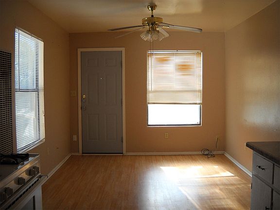 The exterior door opens into the living room.