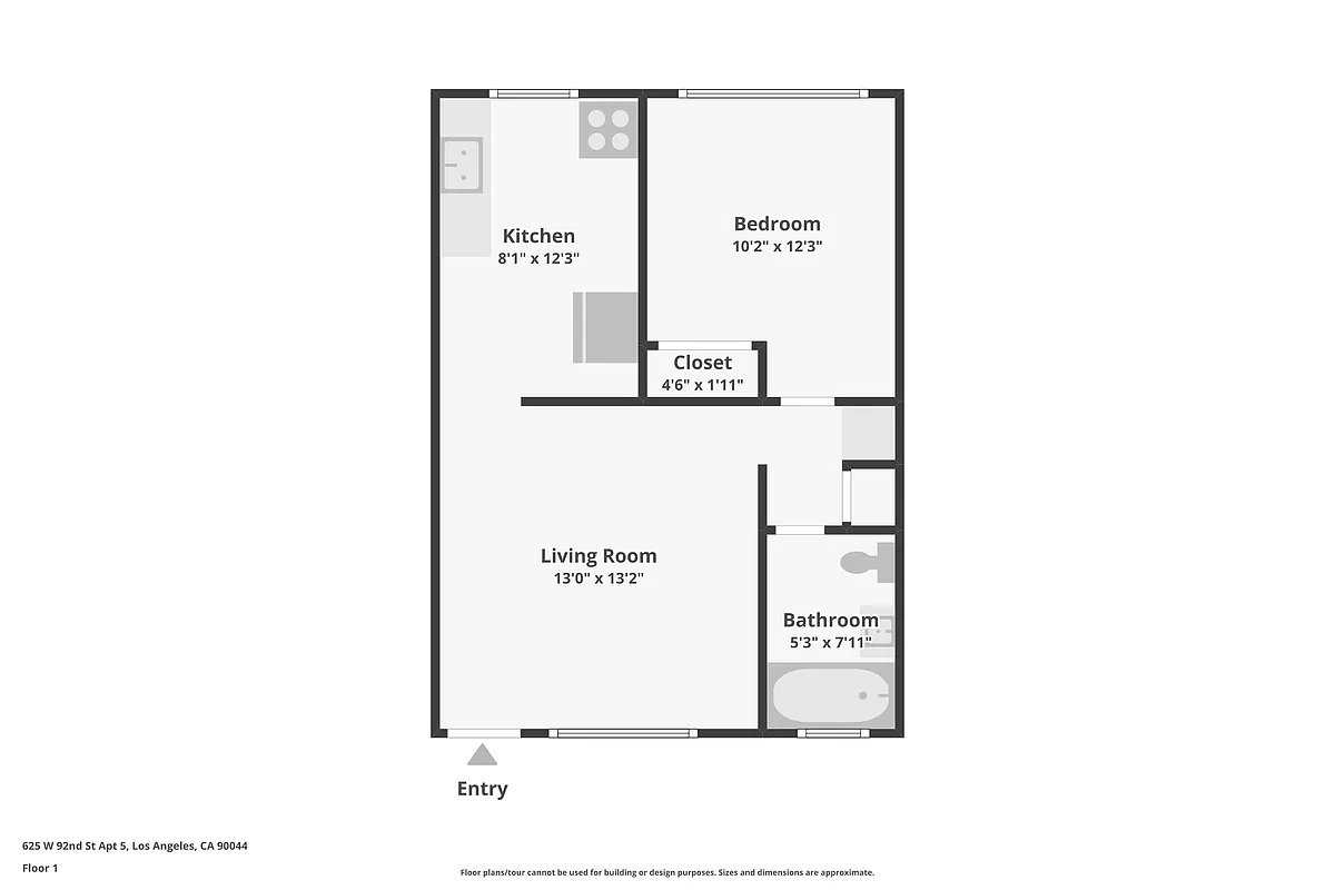 Floor plan 1BD1BA
