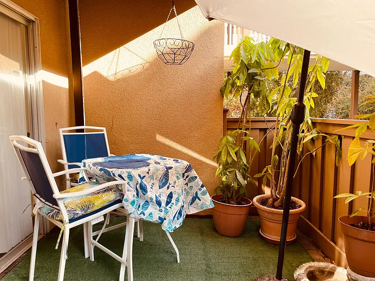 Enclosed patio for your outdoors enjoyment
