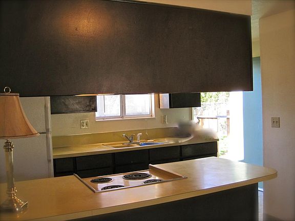 Back door behind kitchen