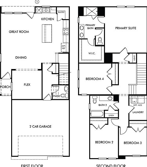 The Ryker (S150) Plan, Spring Brook Village - Townhome Collection ...