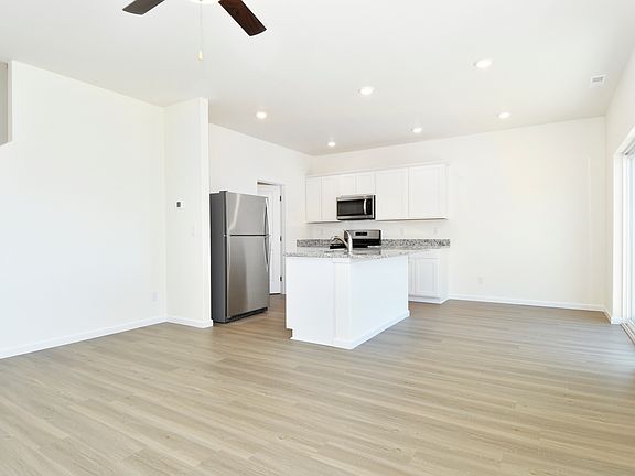 This floor plan features a separate dining space.