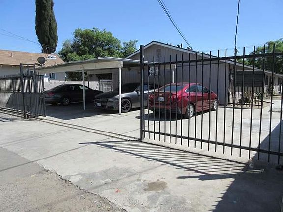 carport and parking spaces