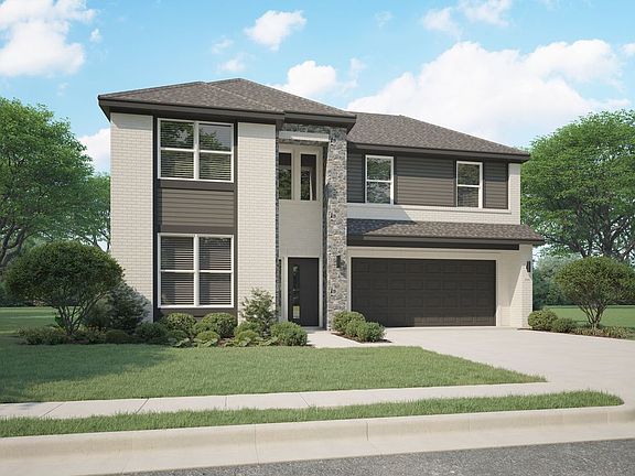 Elevation A in the Claret home plan by Trophy Signature Homes - REPRESENTATIVE PHOTO