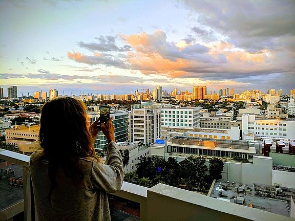 morning light from balcony