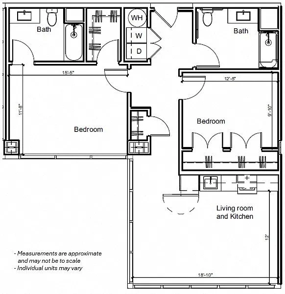 Floor plan 2BR 2I