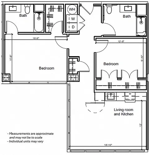 Floor plan 2BR 2I