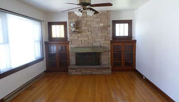 Fireplace with Curio Cabinet