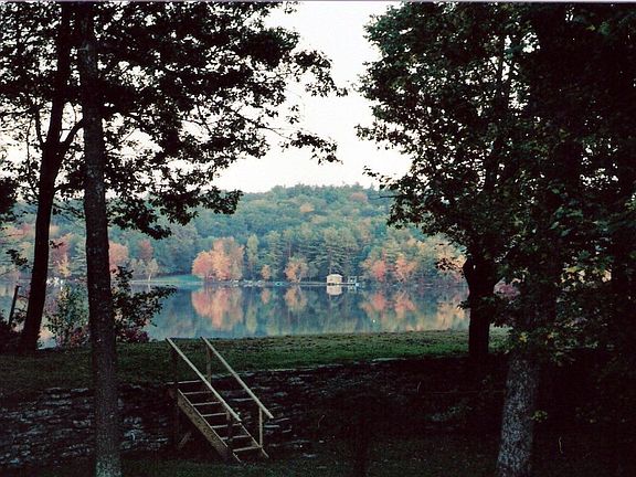 fall view from house of lake ,,Yankee lake