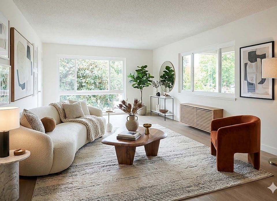 Virtually Staged Unit does not come furnished.