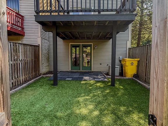 Backyard and deck