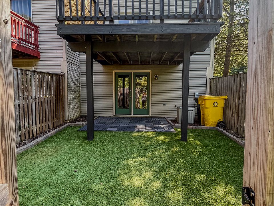 Backyard and deck