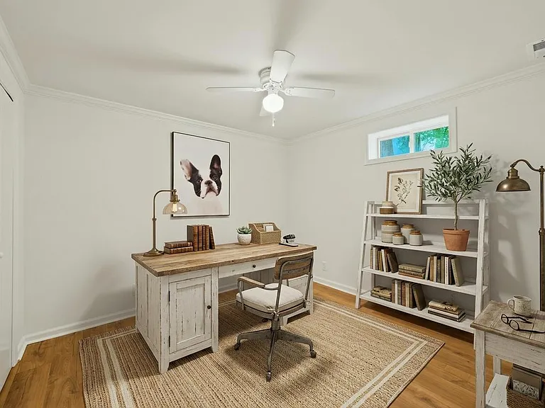 Home Office and/or guest room - this photo is virtually staged.